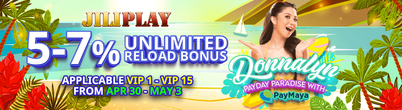 Donnalyn Payday Paradise with Paymaya - Unli 5-7% Reload Bonus
