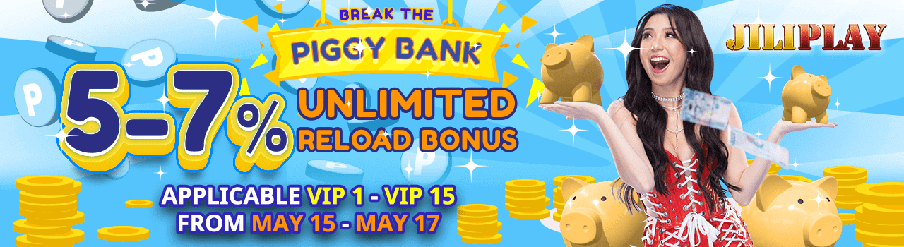 5% - 7% PAYDAY UNLIMITED RELOAD BONUS!