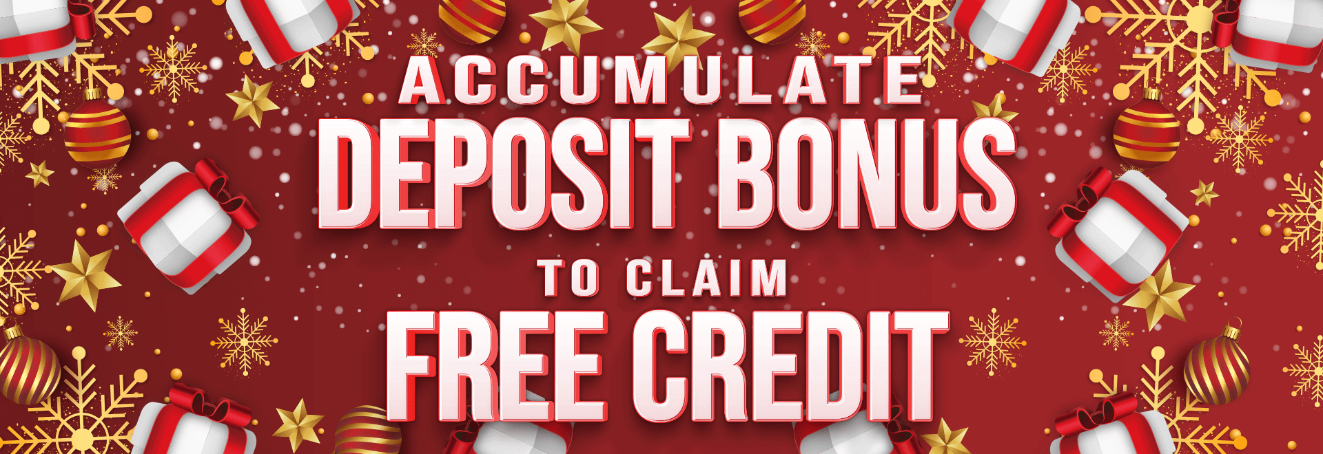 ACCUMULATIVE DEPOSIT FREE CREDIT GIVEAWAY