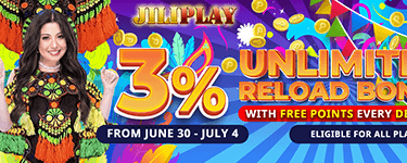 July 3% UNLI PAYDAY Reload Bonus!