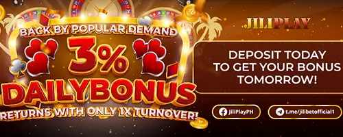 Boost Your Play with JILIBET's 3% Daily Bonus